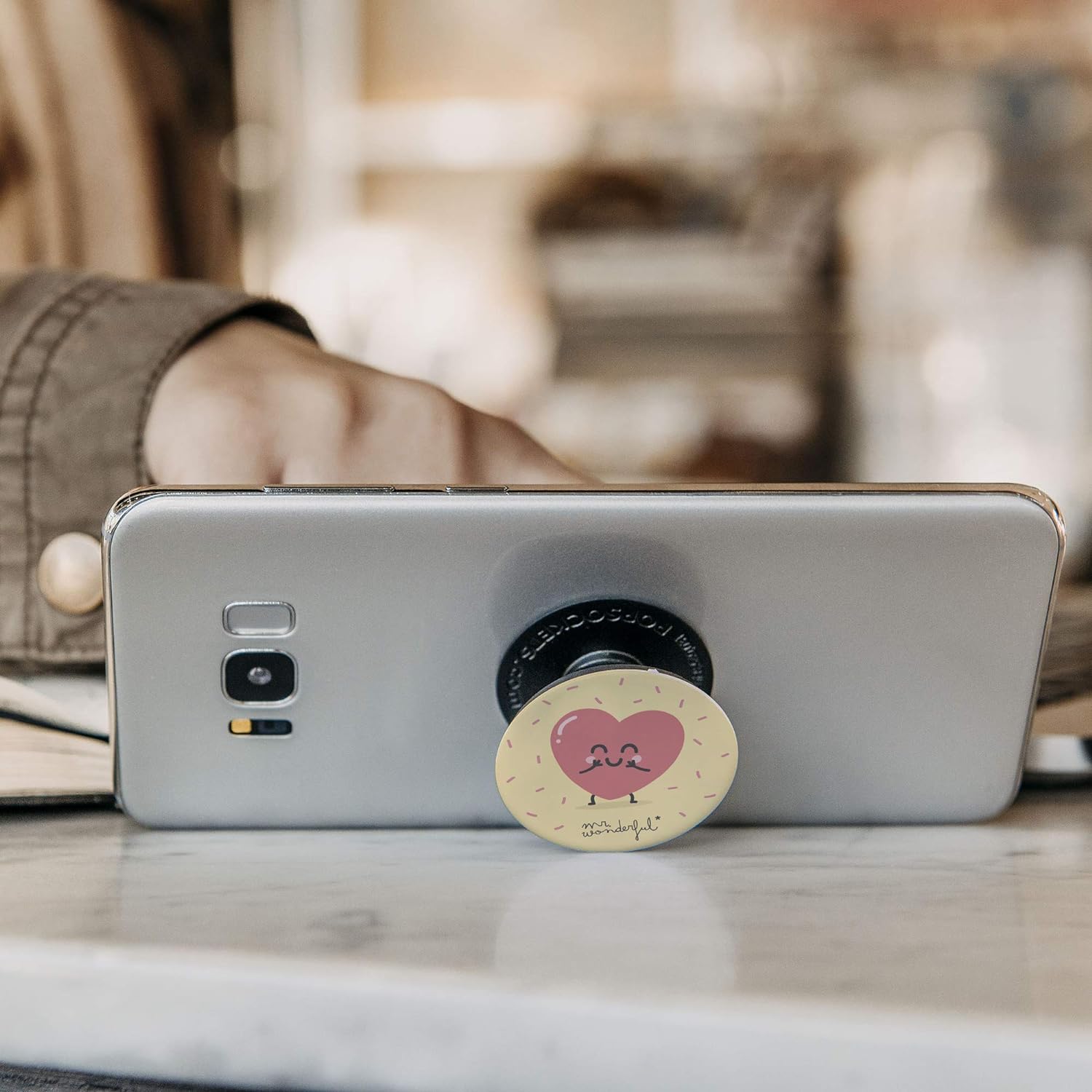 PopSockets Heart - Grip and Stand for Smartphone and Tablet Original Mr Wonderful, Tribe PSR03802