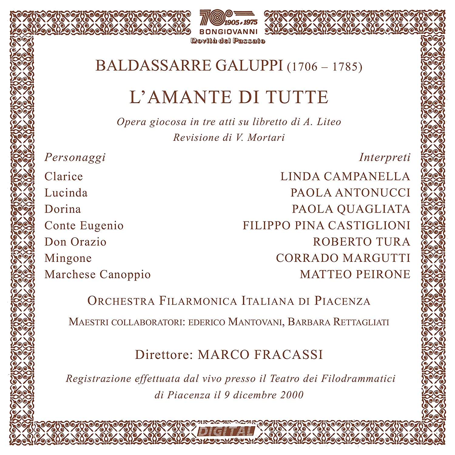 L'amante Di Tutte