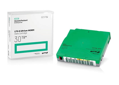 HP LTO-8 Ultrium 30TB RW Data Cartridge 12000GB LTO - Cinta virgen (LTO, 12000 GB, 30000 GB, 30 año(s), 183 kA/m, 2.5:1