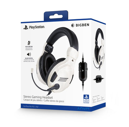 Playstation 4 HW Bigben Stereo Gaming Headset v3 (White