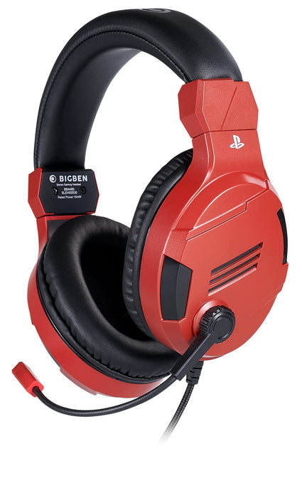 Playstation 4 HW Bigben Stereo Gaming Headset v3 (Red