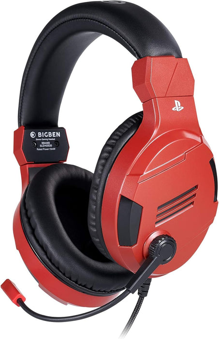 Playstation 4 HW Bigben Stereo Gaming Headset v3 (Red