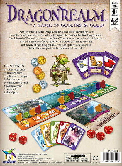 Gamewright | Dragonrealm | Board Game | Ages 10+ | 2-4 Players | 30 Minutes Playing Time
