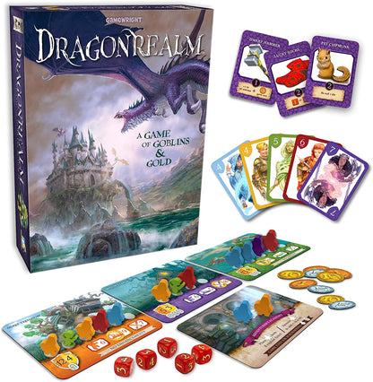 Gamewright | Dragonrealm | Board Game | Ages 10+ | 2-4 Players | 30 Minutes Playing Time