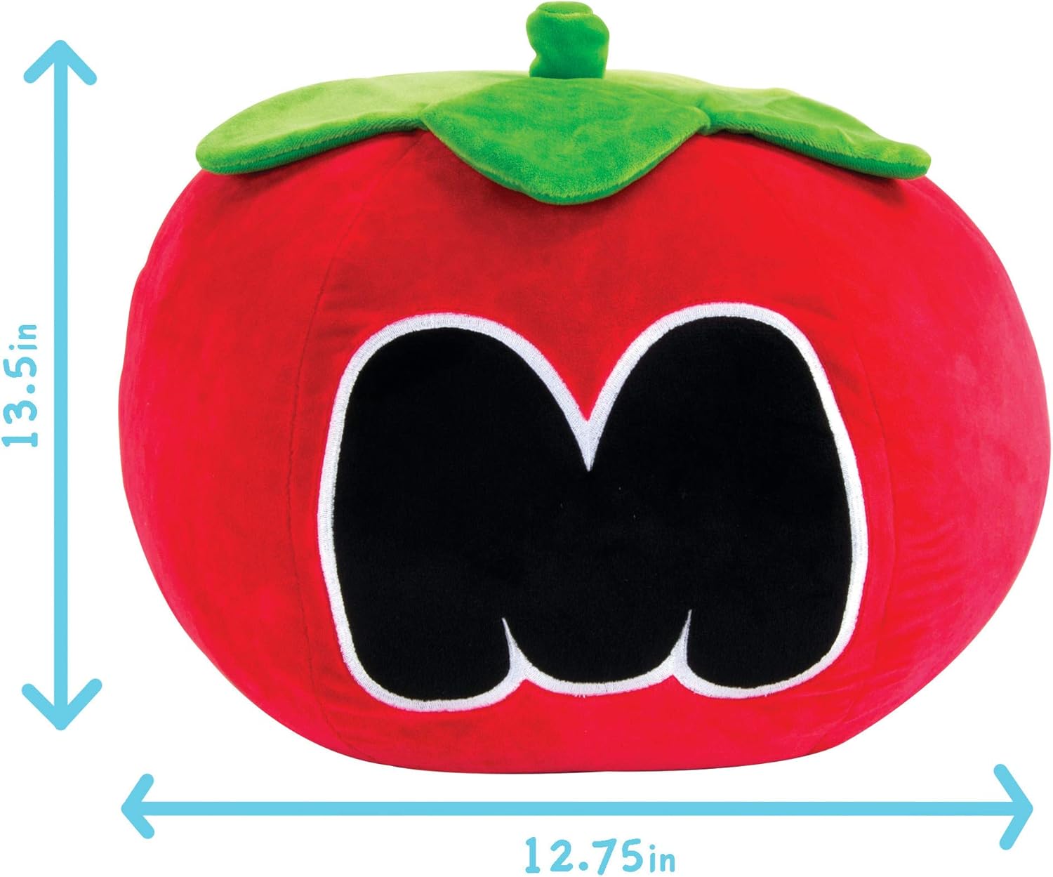 Mocchi Mocchi Nintendo Mega Tomato Kirby Peluche 40 cm, Nintendo & Kirby Merchandising para niñas Dormitorio Accesorios Kirby Soft Toy para niños y niñas, cojín de Tomate Kirby a Partir de 3 años
