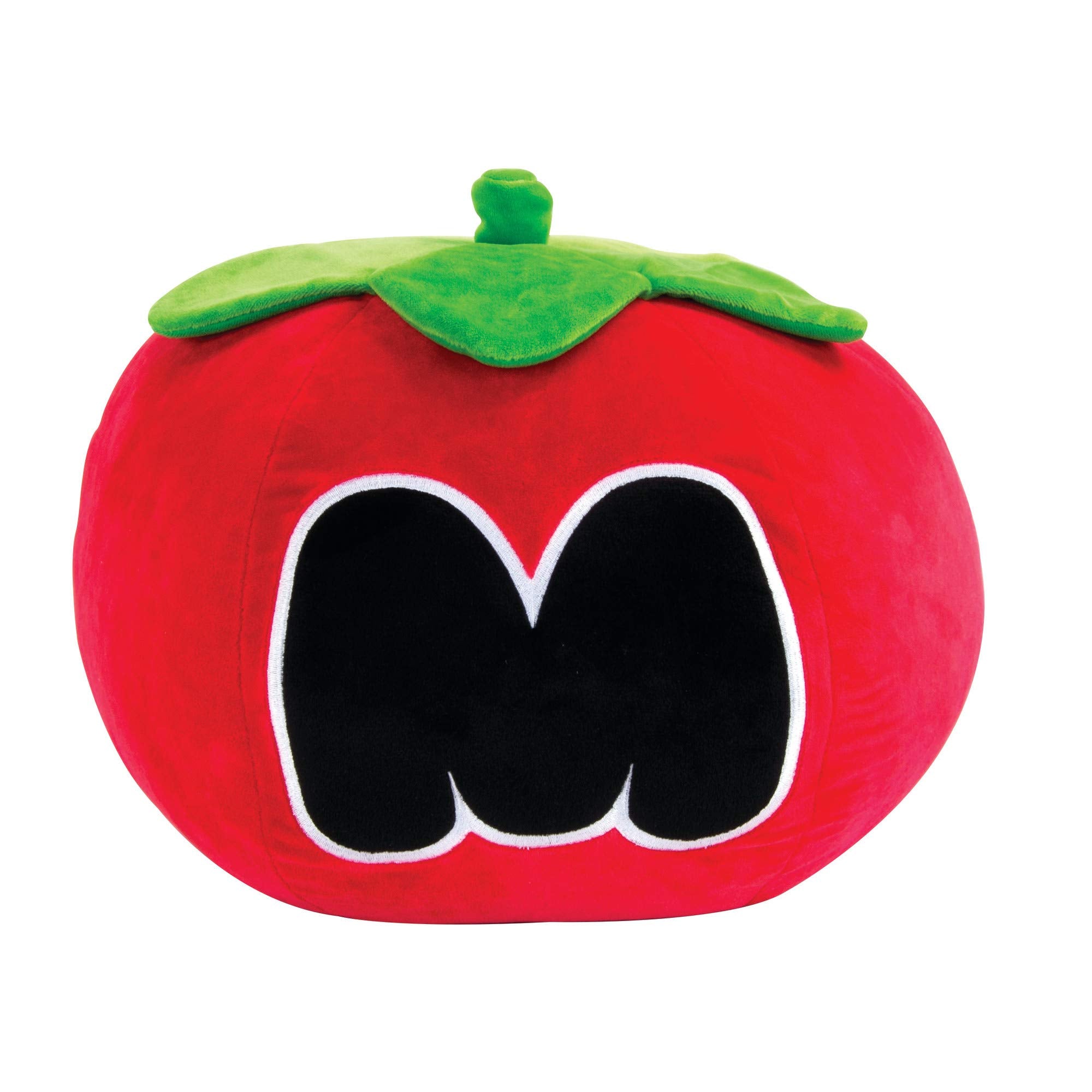 Mocchi Mocchi Nintendo Mega Tomato Kirby Peluche 40 cm, Nintendo & Kirby Merchandising para niñas Dormitorio Accesorios Kirby Soft Toy para niños y niñas, cojín de Tomate Kirby a Partir de 3 años