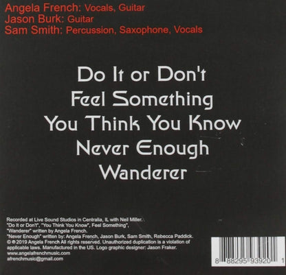 Angela French - There Is No Try