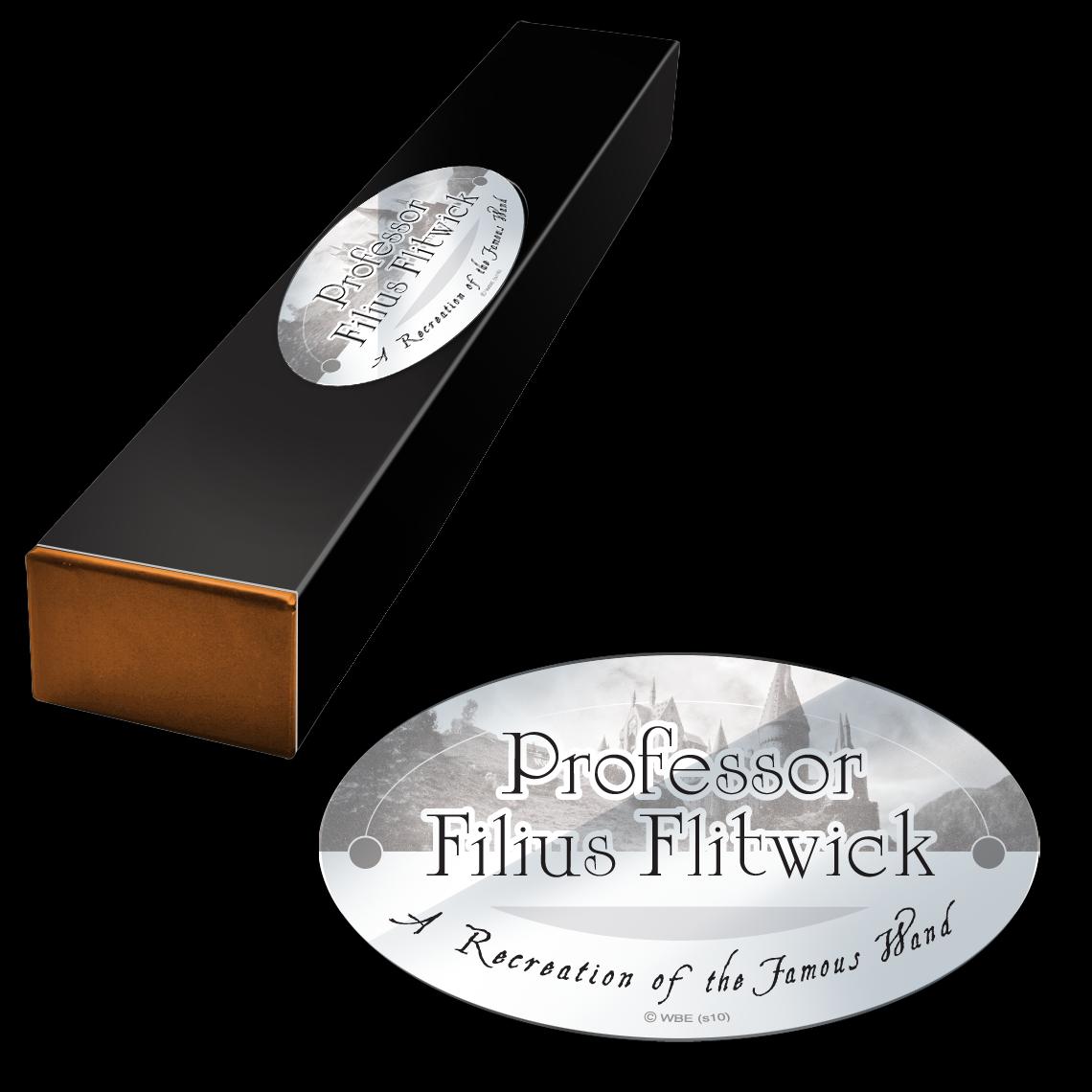 The Noble Collection - Professor Filius Flitwick Character Wand - 16in (40cm) Wizarding World Wand With Name Tag - Harry Potter Film Set Movie Props Wands