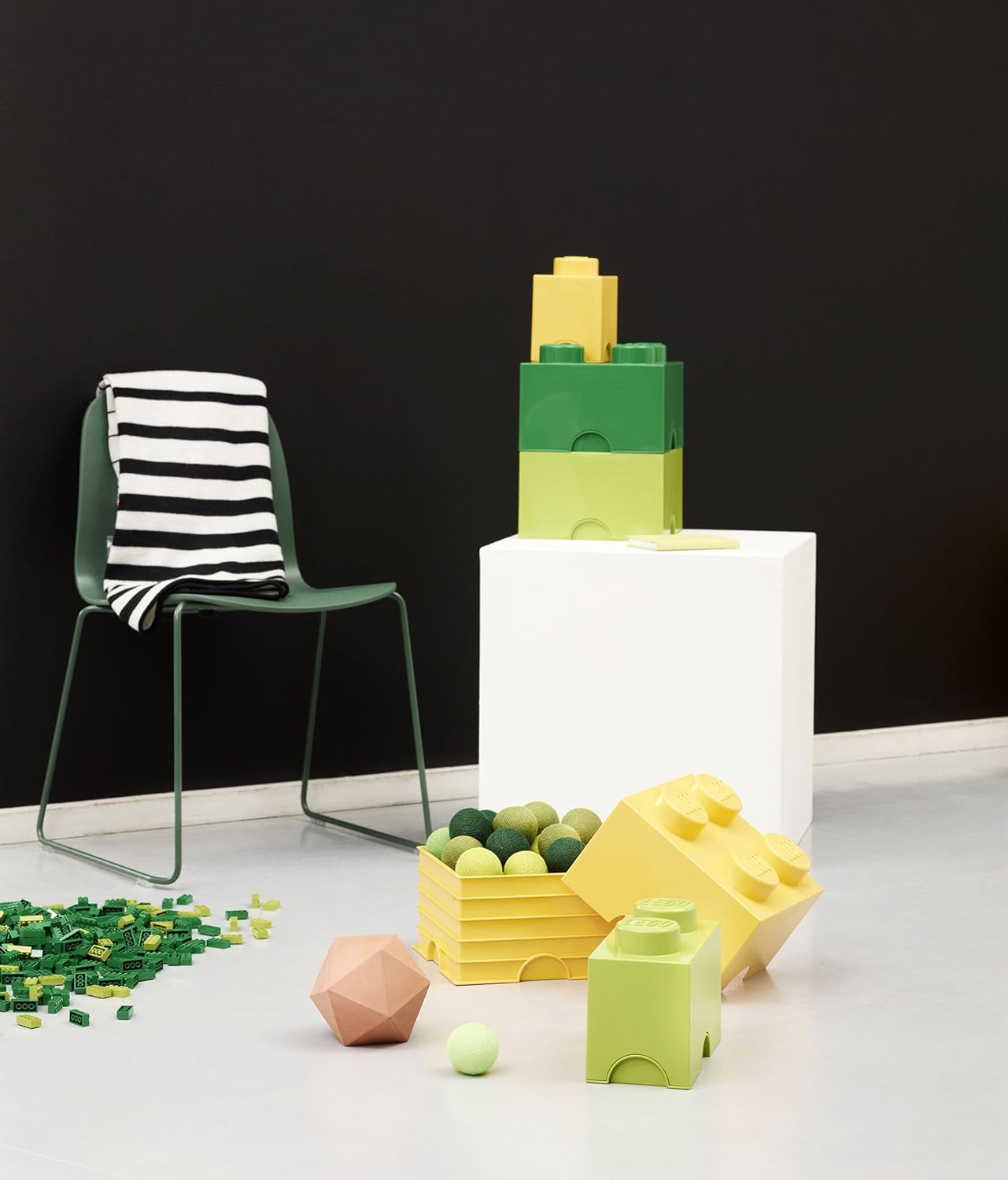 Contenitore Lego Brick 1 Giallo