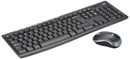 Logitech MK270 Wireless Keyboard and Mouse Combo for Windows, QWERTY US International Layout - Black