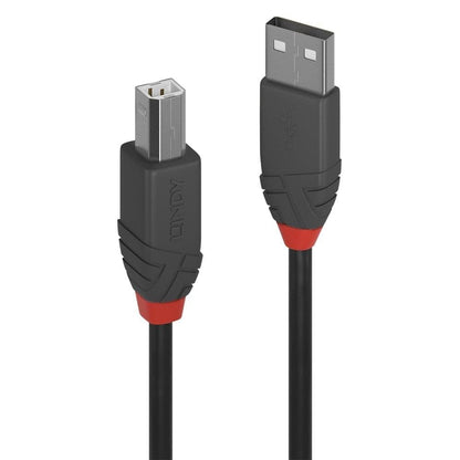 Lindy 5m USB 2.0 Printer Cable, USB-A to USB-B Cable ,Scanner and Printer cable for HP, Canon, Dell, Epson, Brother, Electric Piano, Anthra line