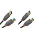 LINDY 36743 3m USB 3.2 Type A to B Cable, 5Gbps, Anthra Line,Black (Pack of 2
