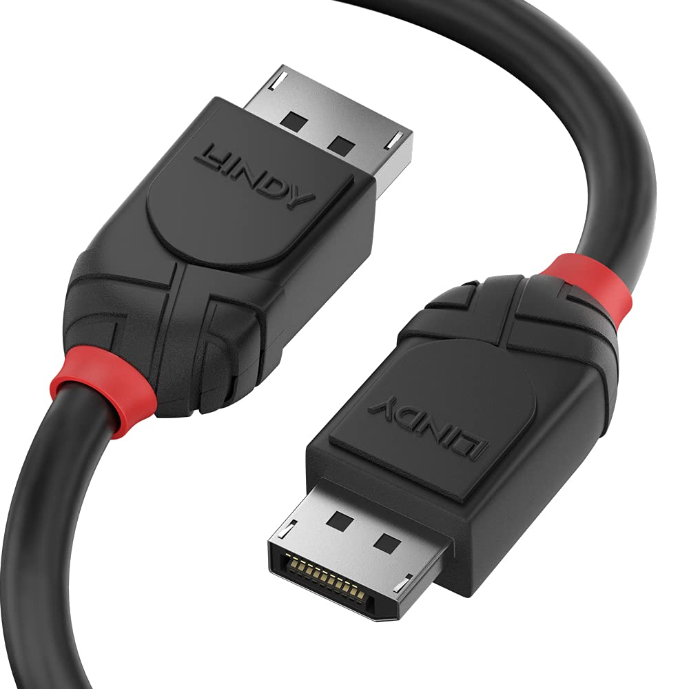 Lindy 36494 cable DisplayPort 1.5 m Black - Cables displayport (1.5 m, DisplayPort, DisplayPort, Male, Male, Black