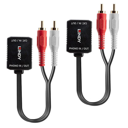 LINDY-USA Stereo Audio Extender, Cat. 5/6 100m