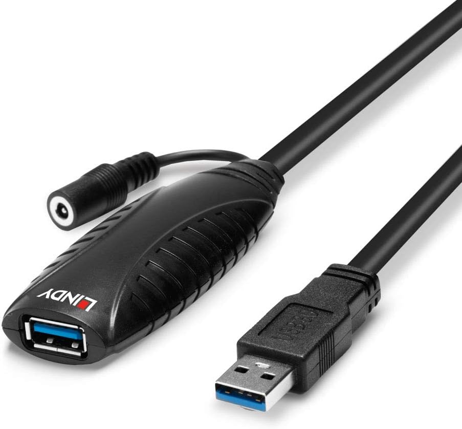 LINDY 43156 10m USB 3.0 Aktivverlängerung, Schwarz