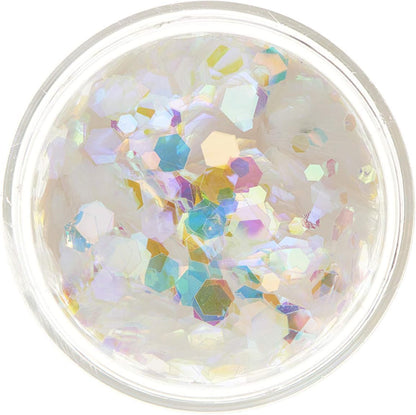 Smiffys Moon Glitter Iridescent Chunky Glitter, White