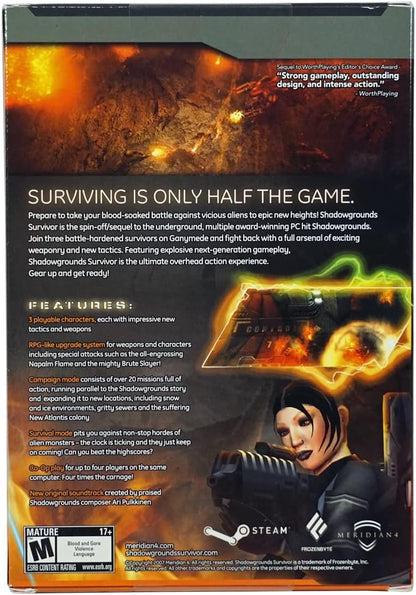 PC - SHADOWGROUNDS SURVIVOR (1 GAMES