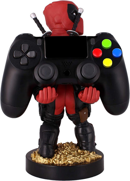 Cable Guys - Rear View Deadpool Marvel Phone Holder & Collectable Desktop Gaming Accessories Holder - Stable Phone Stand for holding Phones/iPhone/Samsung and Most Controllers