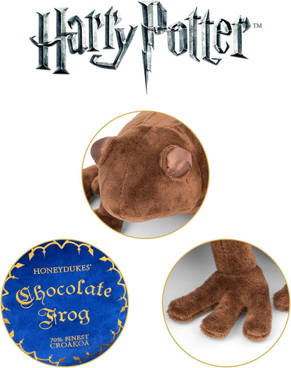 The Noble Collection Chocolate Frog Plush & Pillow Officially Licensed 14in (36cm) Harry Potter Toy Dolls Chocolate Frog Plush - Embroidered Pillow - For Kids & Adults
