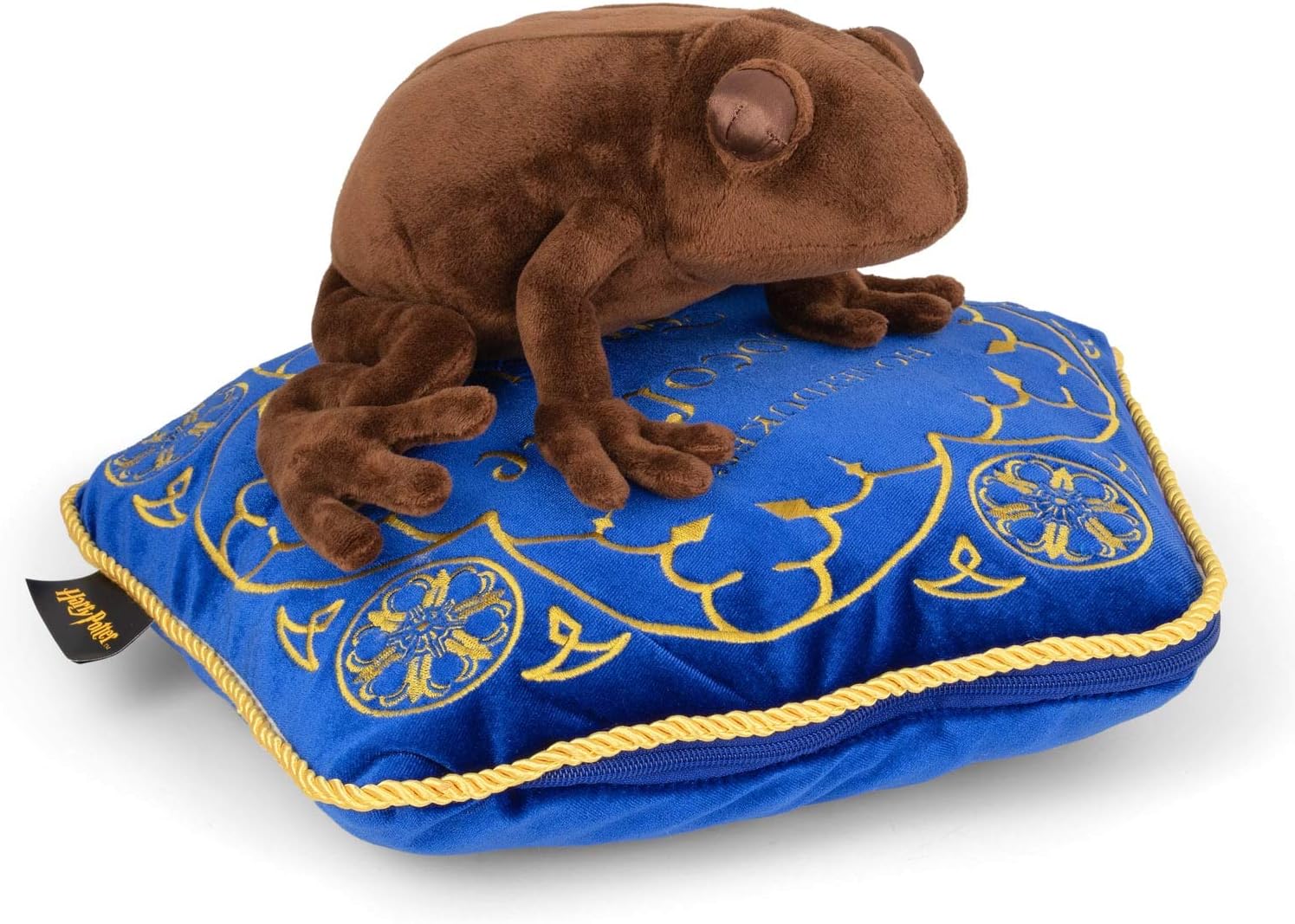 The Noble Collection Chocolate Frog Plush & Pillow Officially Licensed 14in (36cm) Harry Potter Toy Dolls Chocolate Frog Plush - Embroidered Pillow - For Kids & Adults