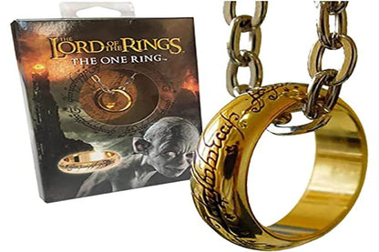 The Noble Collection Replica Unique Ring with Chain, Estándar, 36 EU, Not a gemstone