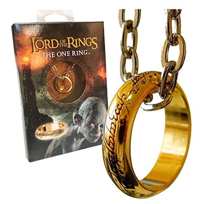 The Noble Collection Replica Unique Ring with Chain, Estándar, 36 EU, Not a gemstone