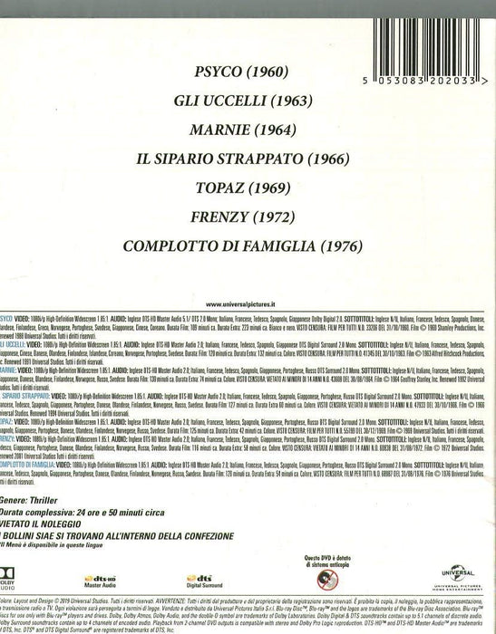 Hitchcock Collection - White (7 Blu-Ray