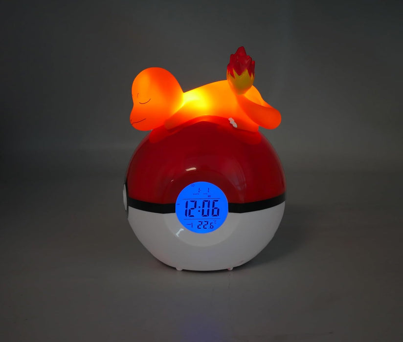 TEKNOFUN 811368 Pokemon Charmander Pokemon Light-up FM Alarm Clock - Red/White