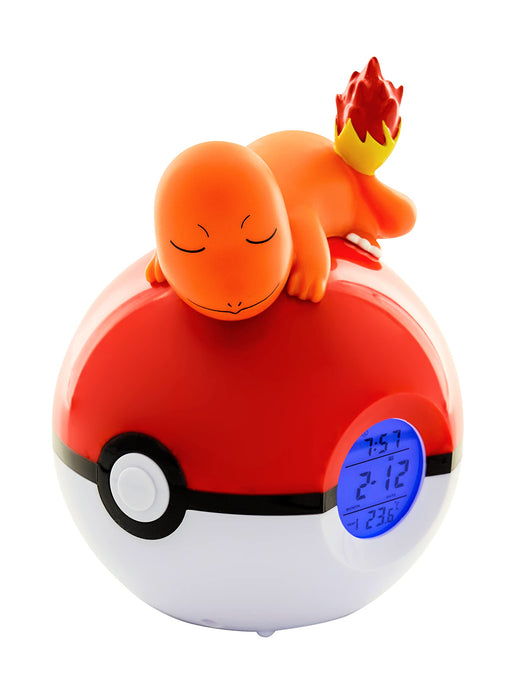 TEKNOFUN 811368 Pokemon Charmander Pokemon Light-up FM Alarm Clock - Red/White