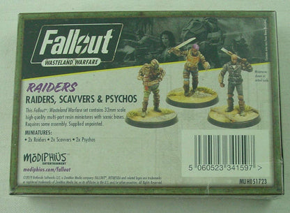 Fallout: Wasteland Warfare- Raiders/ Scavvers & Psychos Miniatures (W2)