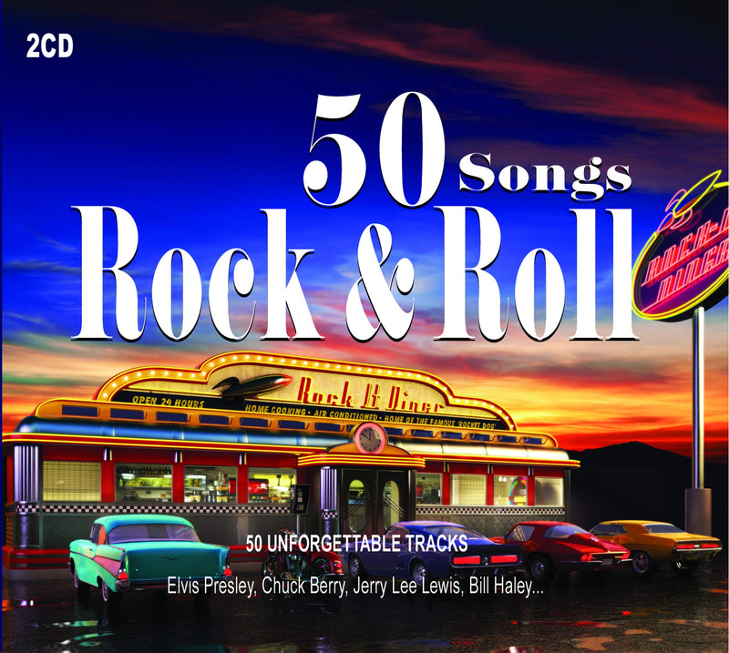2CD 50 Songs Rock & Roll, Elvis Presley,Pete Johnson, Chuck Berry, Ray Charles, Rock Roll Music