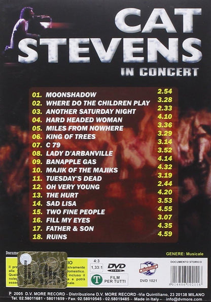 cat stevens in concert dvd Italian Import