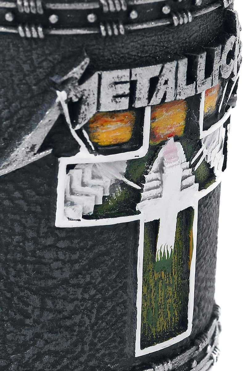 Nemesis Now Metallica-Master of Puppets Schnapsglas aus Kunstharz, mit Edelstahleinsatz, Schwarz, Einheitsgröße B4683N9