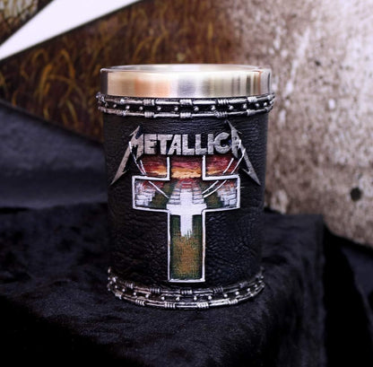Nemesis Now Metallica-Master of Puppets Schnapsglas aus Kunstharz, mit Edelstahleinsatz, Schwarz, Einheitsgröße B4683N9