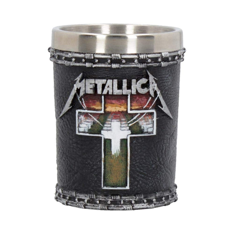 Nemesis Now Metallica-Master of Puppets Schnapsglas aus Kunstharz, mit Edelstahleinsatz, Schwarz, Einheitsgröße B4683N9
