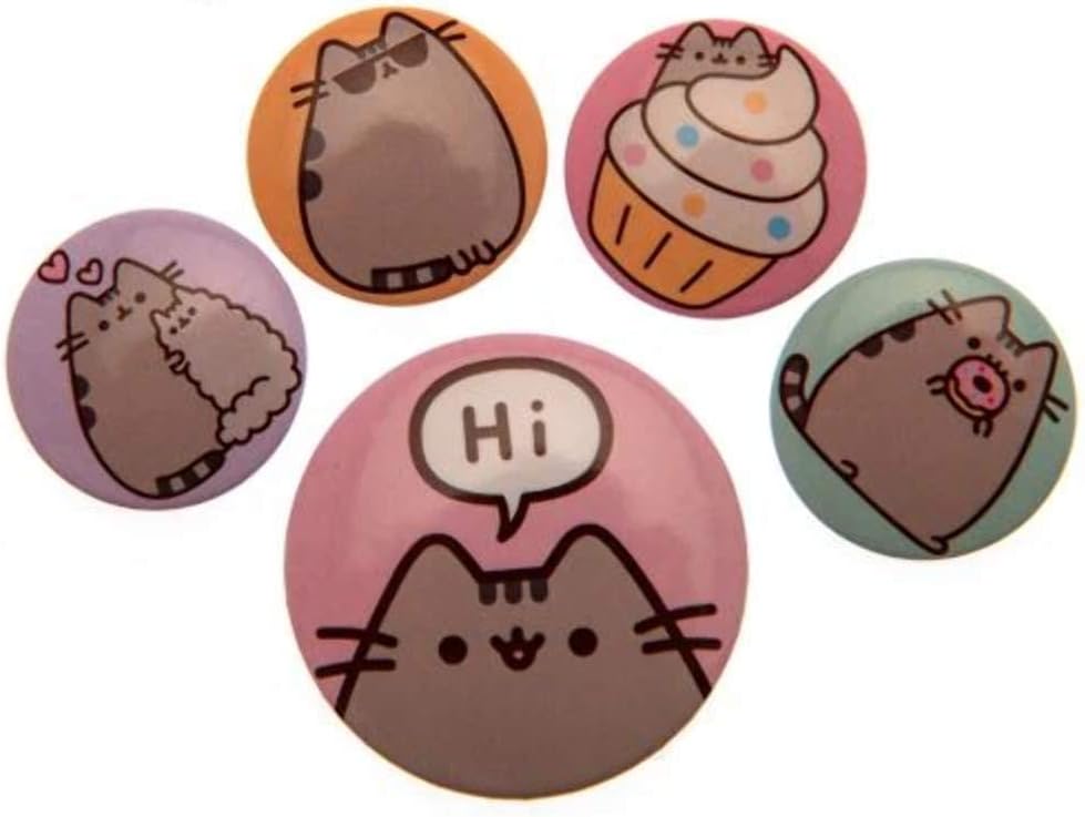 Pusheen Pack de chapas Says HI, See Description, Multicolor, 10 x 12.5cm (BP80624