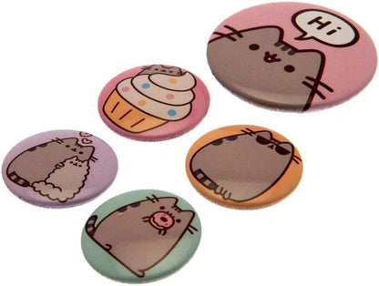 Pusheen Pack de chapas Says HI, See Description, Multicolor, 10 x 12.5cm (BP80624