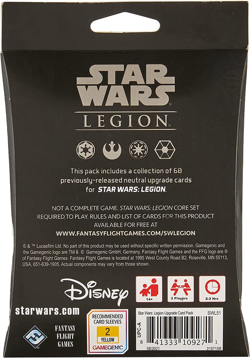 Atomic Mass Games Star Wars Legion Upgrade Card Pack Expansion | Two Player Battle Game | Miniatures Game | Strategy Game for Adults and Teens | Ages 14+ | Average Playtime 3 Hours | Made