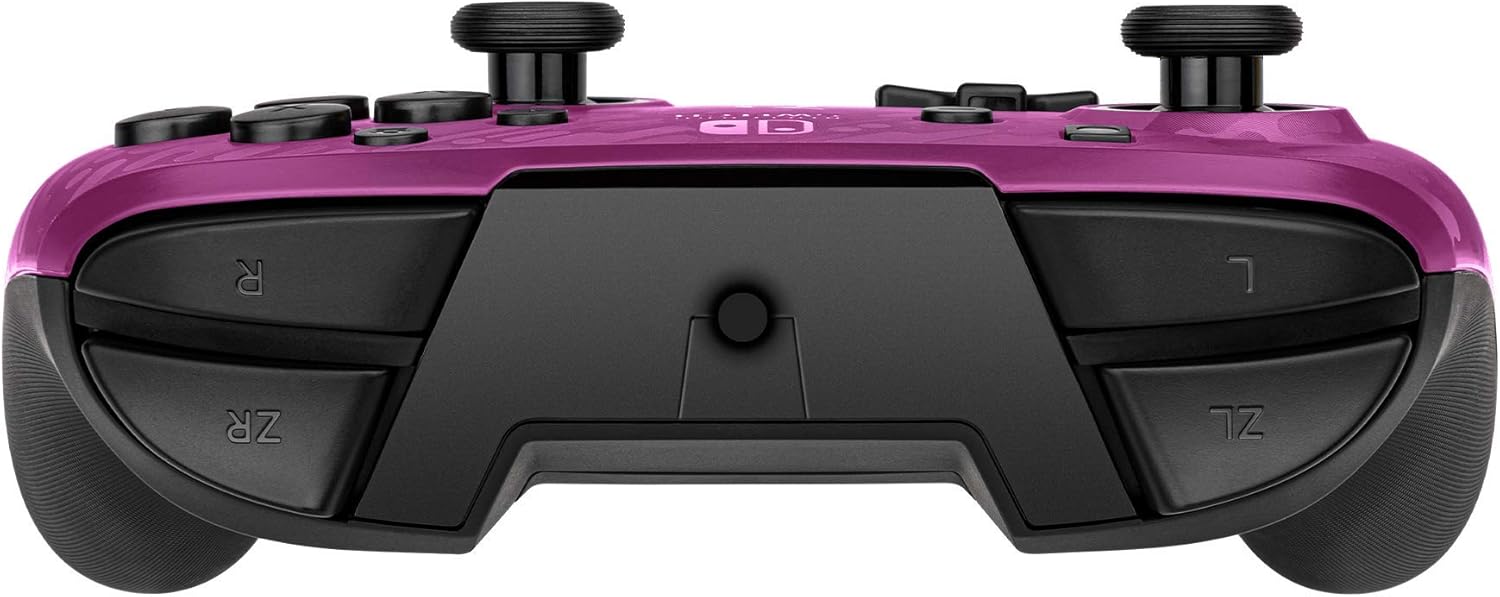 PDP Gaming Faceoff Deluxe+ Wired Switch Pro Controller - Purple Camo - Officially Licensed by Nintendo - Customizable buttons and paddles - Ergonomic Controllers Camo Purple Camo Purple