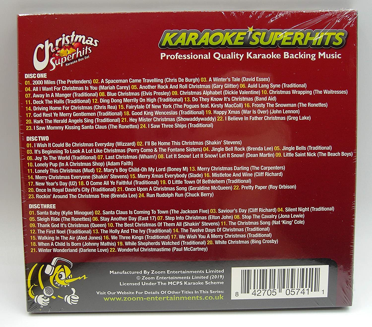 Zoom Karaoke CD+G - Christmas Superhits - Triple CD+G Karaoke Pack