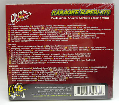 Zoom Karaoke CD+G - Christmas Superhits - Triple CD+G Karaoke Pack