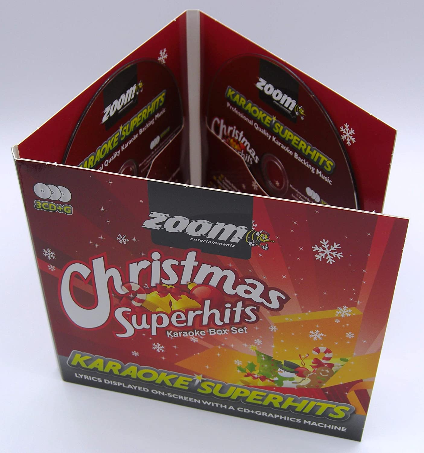 Zoom Karaoke CD+G - Christmas Superhits - Triple CD+G Karaoke Pack