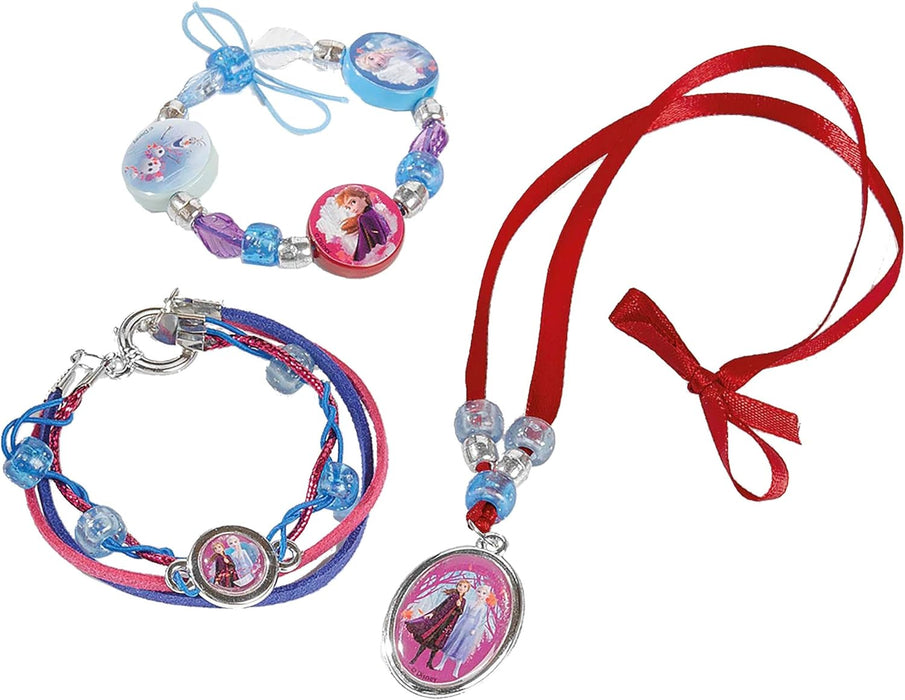 Disney Frozen II Sisters Jewellery Craft Kit: Make your own princess bracelets with beautiful beads, charms and stickers by Anna and Elsa
