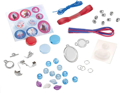 Disney Frozen II Sisters Jewellery Craft Kit: Make your own princess bracelets with beautiful beads, charms and stickers by Anna and Elsa