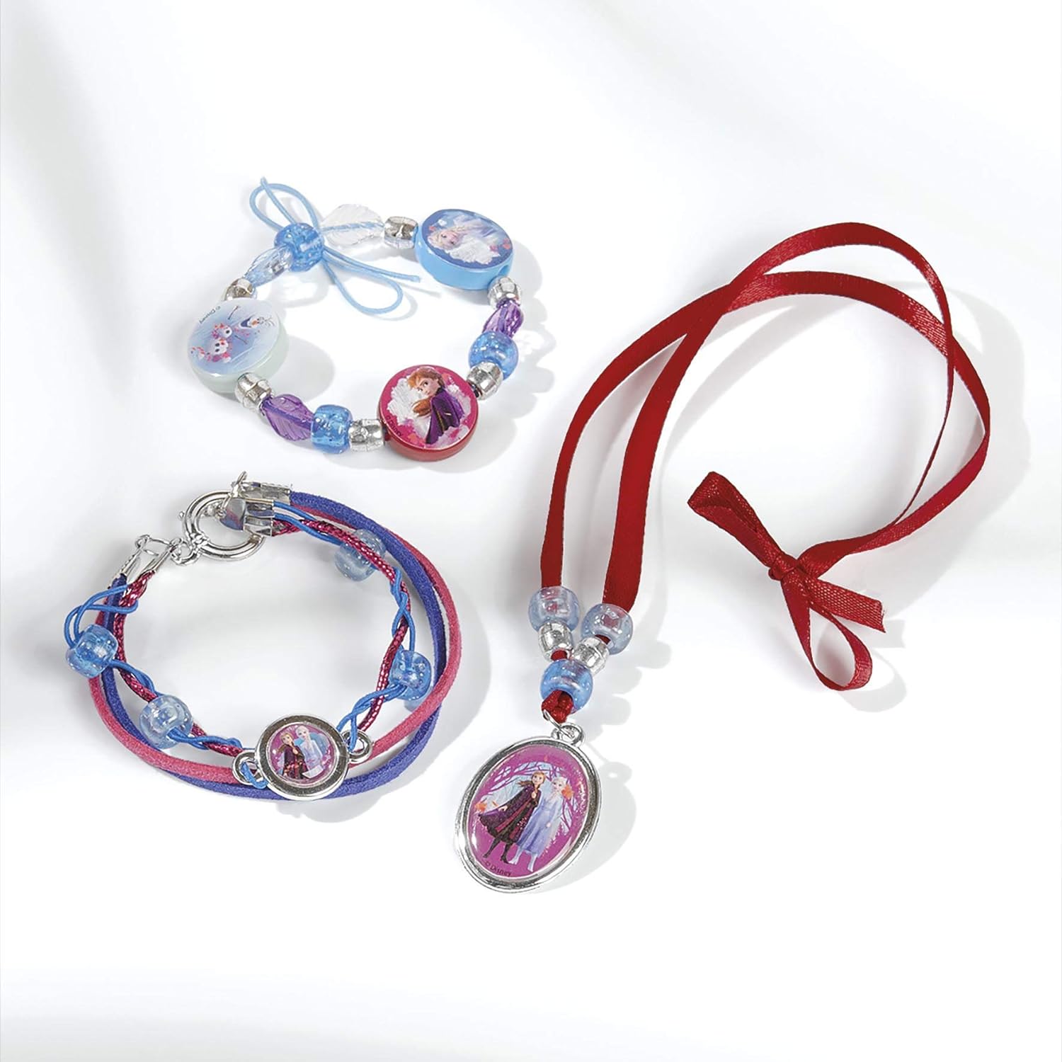Disney Frozen II Sisters Jewellery Craft Kit: Make your own princess bracelets with beautiful beads, charms and stickers by Anna and Elsa