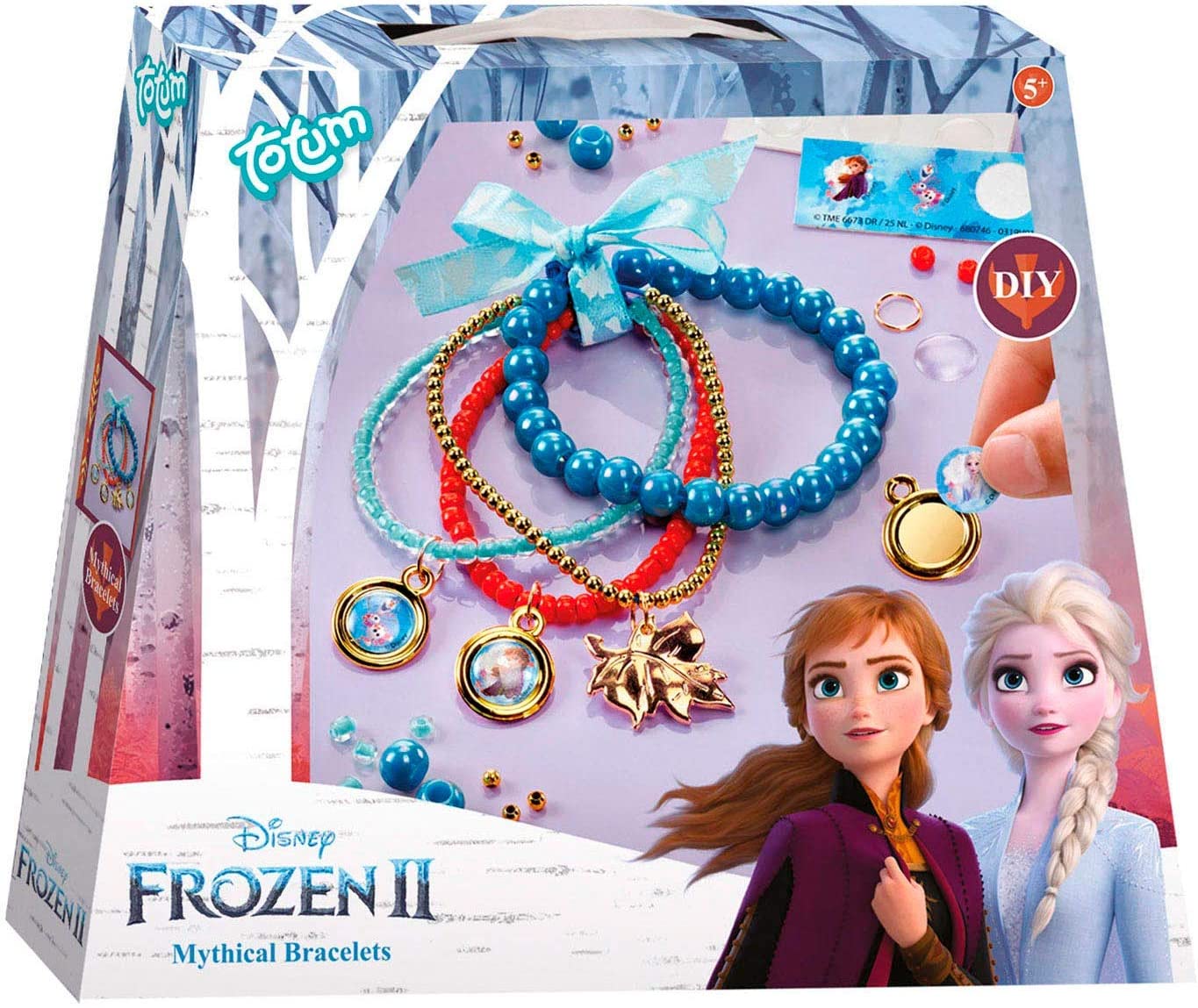 Frozen- Eiskristallarmbänder Juego místicas Disney CREA Tus propias Pulseras II con Diferentes Colgantes, Cintas de Raso y Hermosas Perlas, Regalo para niñas, Multicolor (TM Essentials 680746