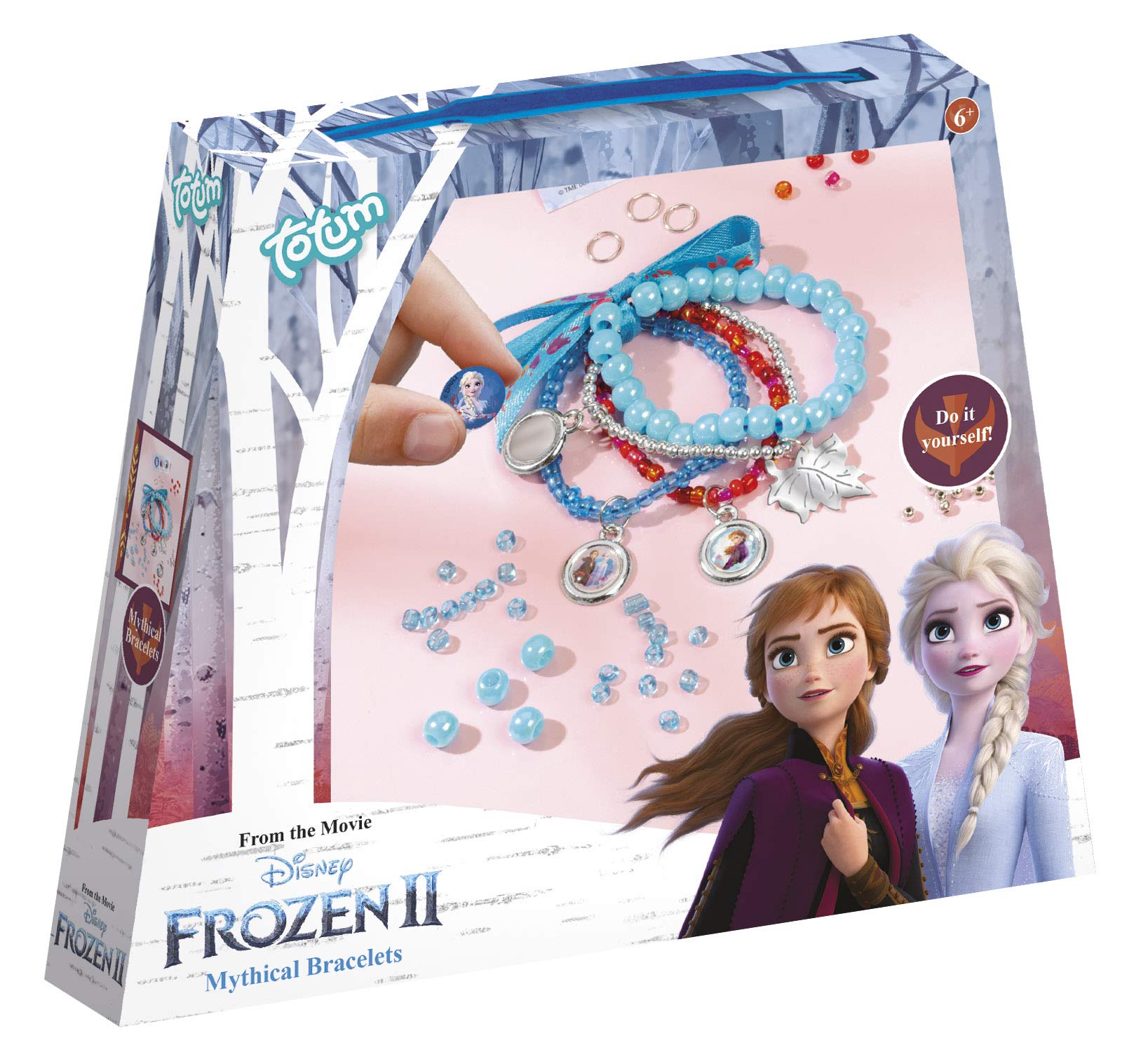 Frozen- Eiskristallarmbänder Juego místicas Disney CREA Tus propias Pulseras II con Diferentes Colgantes, Cintas de Raso y Hermosas Perlas, Regalo para niñas, Multicolor (TM Essentials 680746