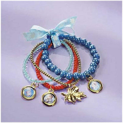 Frozen- Eiskristallarmbänder Juego místicas Disney CREA Tus propias Pulseras II con Diferentes Colgantes, Cintas de Raso y Hermosas Perlas, Regalo para niñas, Multicolor (TM Essentials 680746