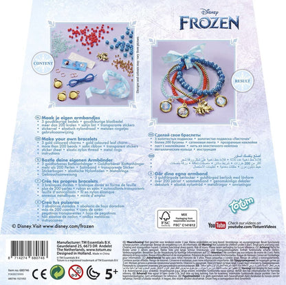 Frozen- Eiskristallarmbänder Juego místicas Disney CREA Tus propias Pulseras II con Diferentes Colgantes, Cintas de Raso y Hermosas Perlas, Regalo para niñas, Multicolor (TM Essentials 680746