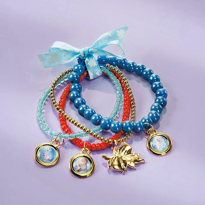 Frozen- Eiskristallarmbänder Juego místicas Disney CREA Tus propias Pulseras II con Diferentes Colgantes, Cintas de Raso y Hermosas Perlas, Regalo para niñas, Multicolor (TM Essentials 680746